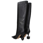 Jacquemus Black Leather High Heel Boots JA-10031476179209-EU40/US10