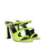 Versace Green Leather Stiletto Heels Sandals VE-15161606045961-EU35/US5