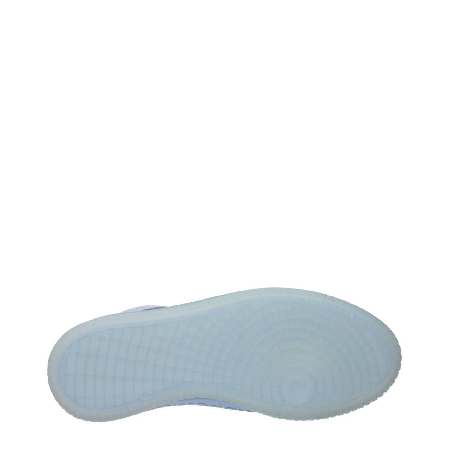 Sole view of Moncler White Leather High Top Sneakers showcasing the textured design and quality craftsmanship.