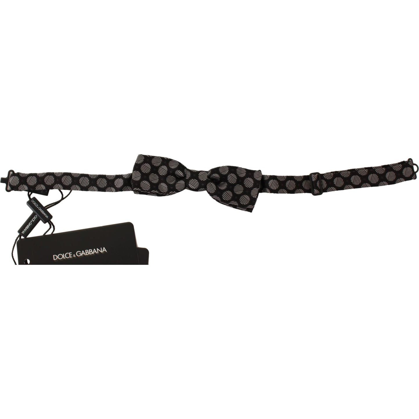 Dolce & Gabbana Elegant Polka Dot Silk Bow Tie Bow Tie Dolce & Gabbana Black