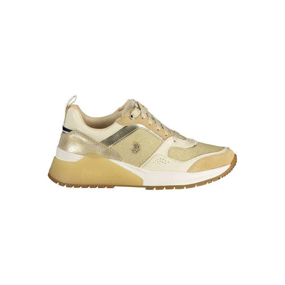 U.S. POLO ASSN. Gold Polyester Sneaker US-13419-EU35/US5