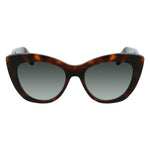 Salvatore Ferragamo Brown Acetate Sunglasses