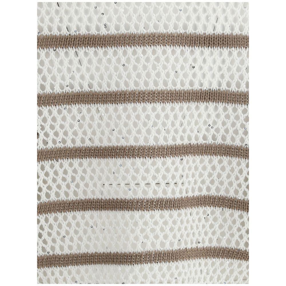 Brunello Cucinelli Sweater in perforated knit BR-MCO558900COW29-L
