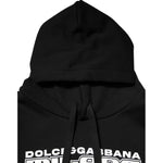 Dolce & Gabbana Black Cotton DG Milano Logo Print Hoodie Sweater TSH91266-XL