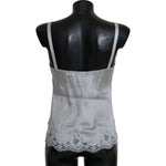 Dolce & Gabbana Silk Stretch Floral Lace Chemise Dress Dolce & Gabbana Black