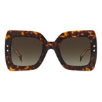 Carolina Herrera Brown Acetate Sunglasses