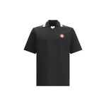 Casablanca Polo Shirt with logo patch CA-MPF25JTP38101BLACK-S