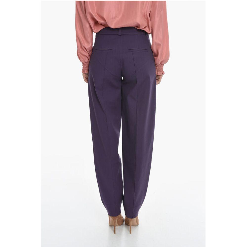 Aeron Wool EDGE Pants with Decorative ButtonDescription: Details: Autumn-Winter Normal waisted Purple 5 pockets Buttons Zip closure Belt loops Front closure Festive Look P553808 Converted from FR size