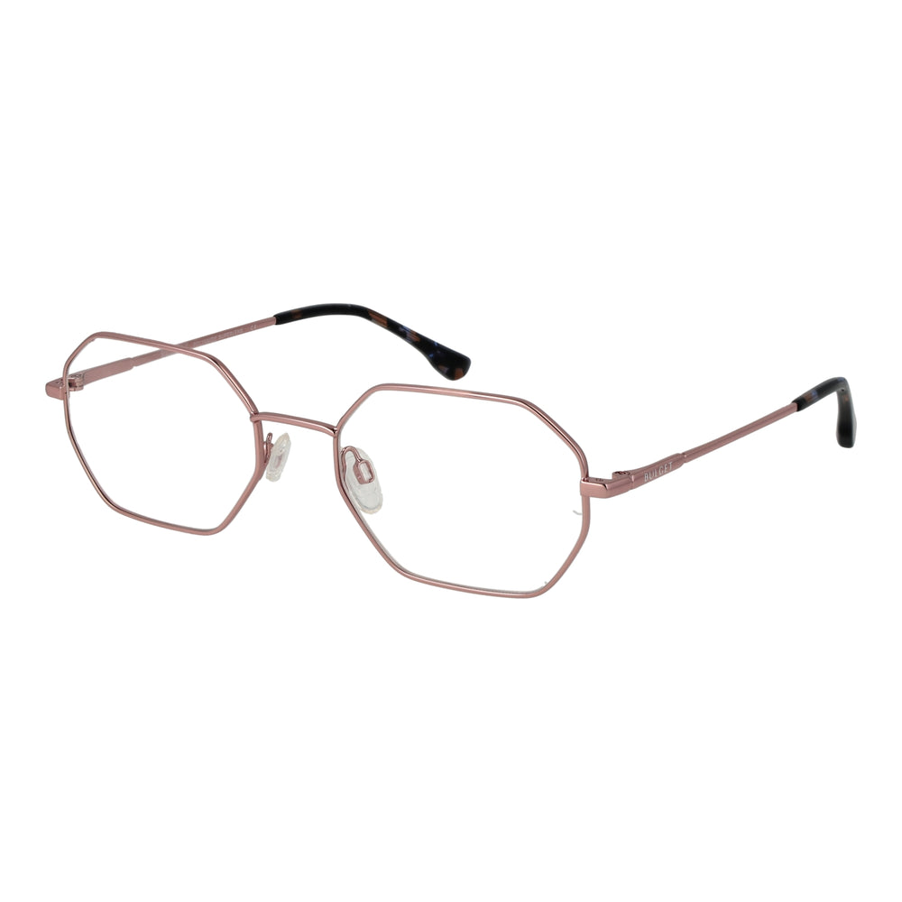 Bulget Mod. BGY1007 5505A unisex eyeglasses with octagonal rose metal frame.