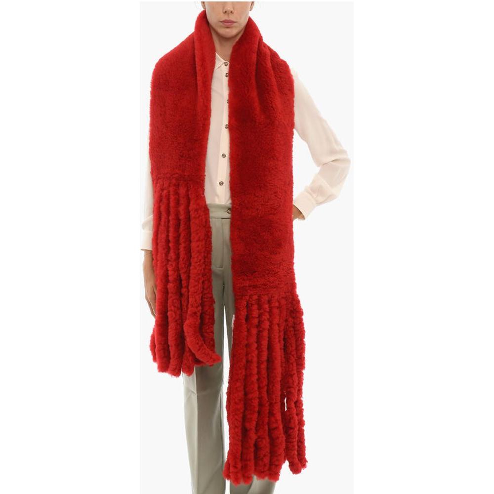Bottega Veneta Fringed Shearling ScarfDescription: Details: Autumn-Winter Red Made in Italy Fringe WOMEN’S DAY MOUNTAIN LIFE ITALIAN EXCELLENCE ST VALENTINE P542749