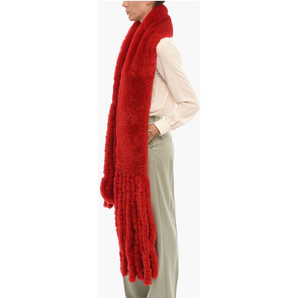 Bottega Veneta Fringed Shearling ScarfDescription: Details: Autumn-Winter Red Made in Italy Fringe WOMEN’S DAY MOUNTAIN LIFE ITALIAN EXCELLENCE ST VALENTINE P542749