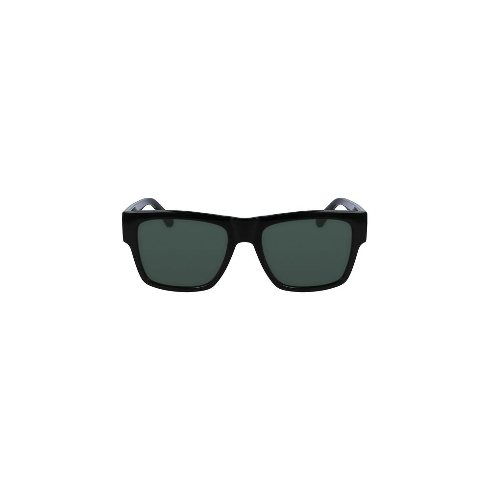 Calvin Klein Black Plastic Men SunglassesElevate your style quotient with these striking Calvin Klein sunglasses. Crafted with an eye for bold design, they feature a contemporary injected plastic frame that holds the enigmatic square green lenses. The bla