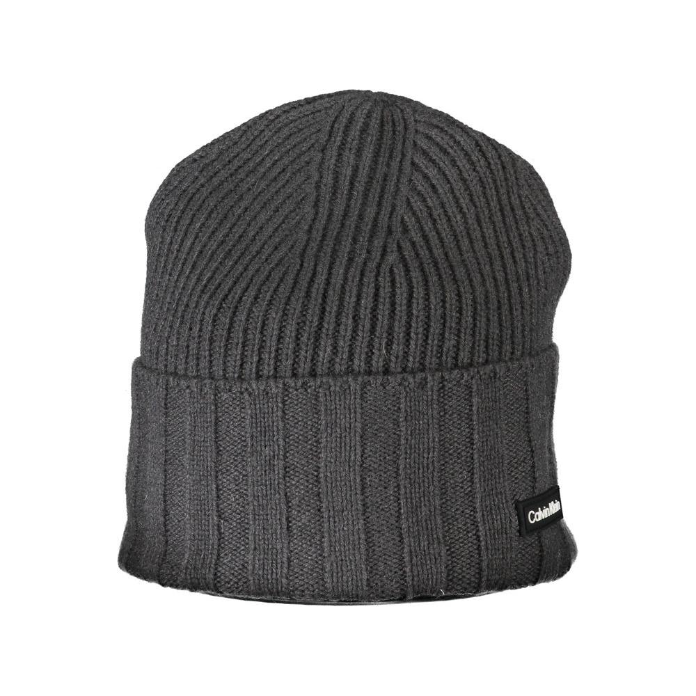 Calvin Klein Calvin Klein Elegant Contrast Detail Gray Hat CA-27465