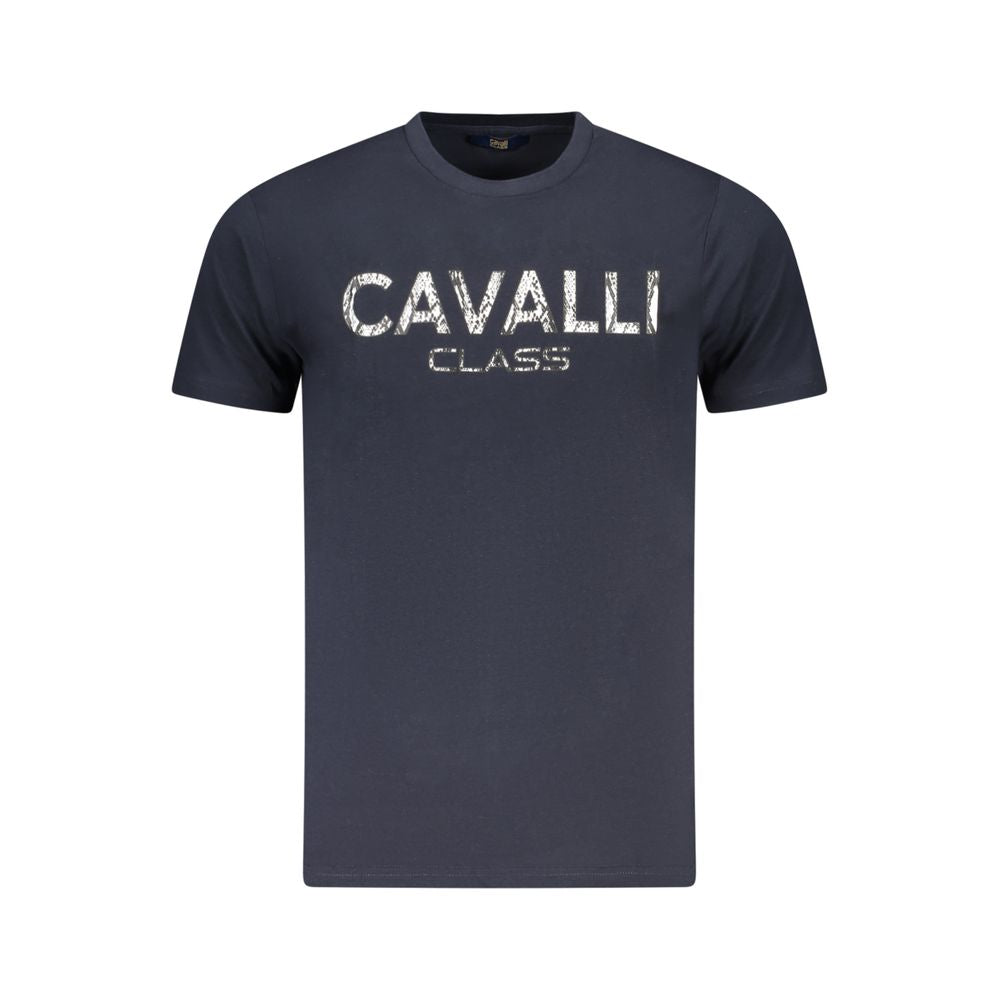 Cavalli Class Cavalli Class Blue Cotton Men T-Shirt CA-36676-M