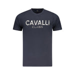 Cavalli Class Cavalli Class Blue Cotton Men T-Shirt CA-36676-M