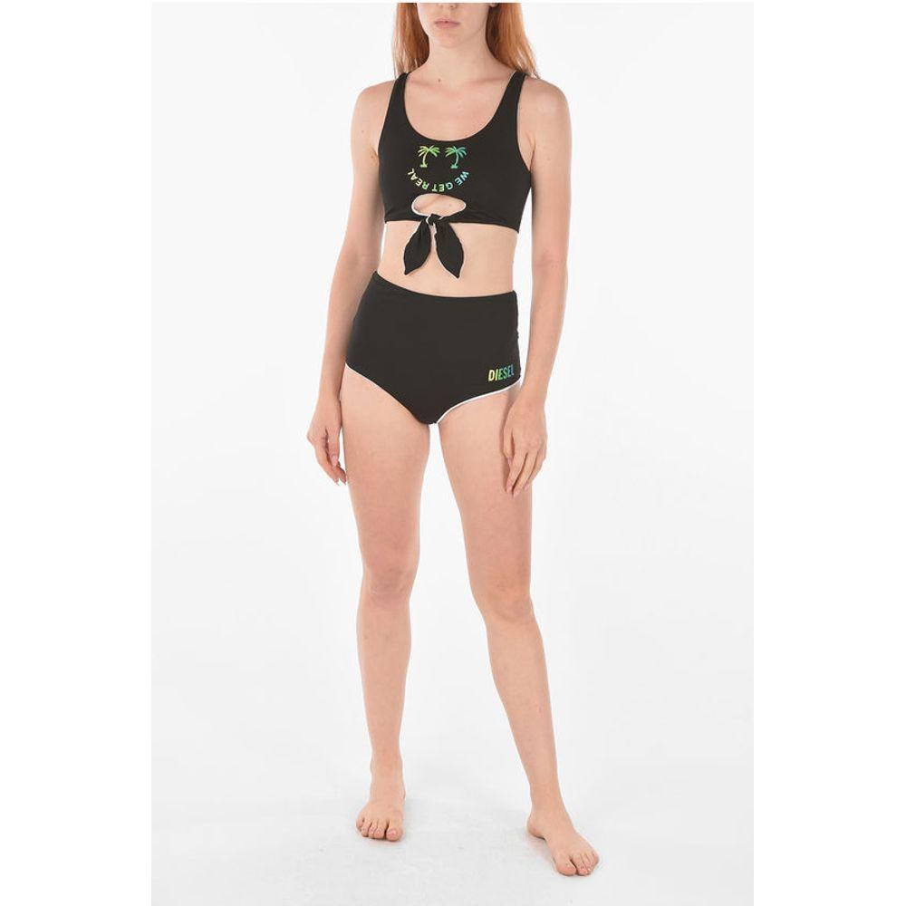 Diesel Cut Out Detail WE GET REAL Bikini TopDescription: Details: Spring-Summer Black Print Stretch SUMMER ESSENTIALS MOUNTAIN LIFE P421427