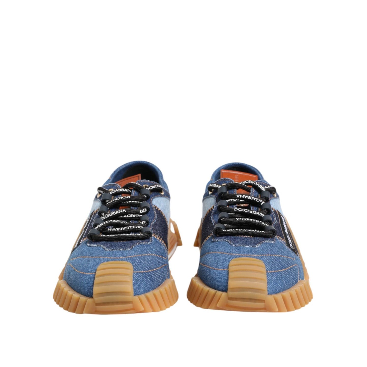 Dolce & Gabbana Blue Lace Up Low Top NS1 Sneakers Shoes MV7892-43.5