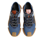 Dolce & Gabbana Blue Lace Up Low Top NS1 Sneakers Shoes MV7892-43.5