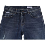 Dolce & Gabbana Dolce & Gabbana Blue Washed Skinny Cotton Denim Jeans PAN76451-48