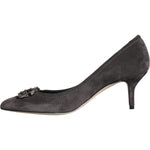 Dolce & Gabbana Gray Amore Suede Bellucci Heels Pumps Shoes LA11594-38
