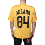 Dolce & Gabbana Yellow Secret Graden Floral Cotton Crew Neck T-shirt Dolce & Gabbana Sandy Brown