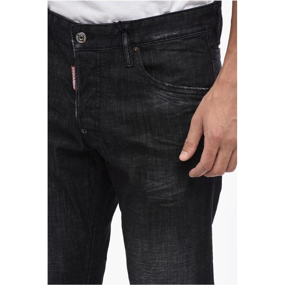 Dsquared² Dark Washed SKATER Demis 15cmDescription: Details: Denim Rules Autumn-Winter Black Stretch Denim 5 pockets Denim cotton Contrasting stitch detailing Buttons Logo Belt loops XMAS GIFT P607741 Ankle: 15cm