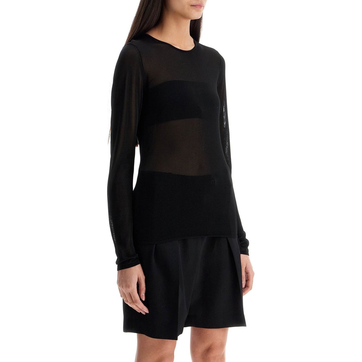 Golden Goose black viscose sweater with small metallic applications
