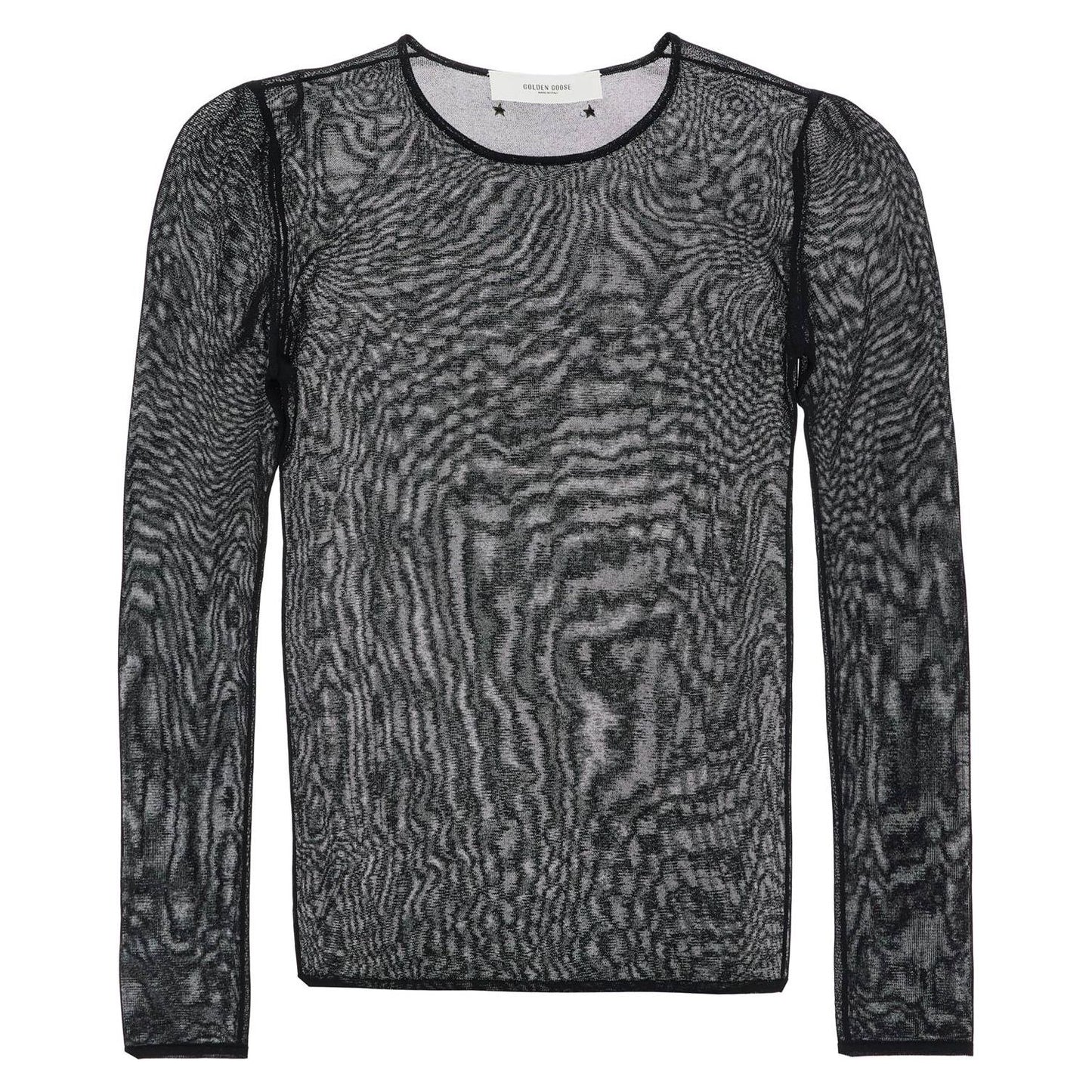 Golden Goose black viscose sweater with small metallic applications