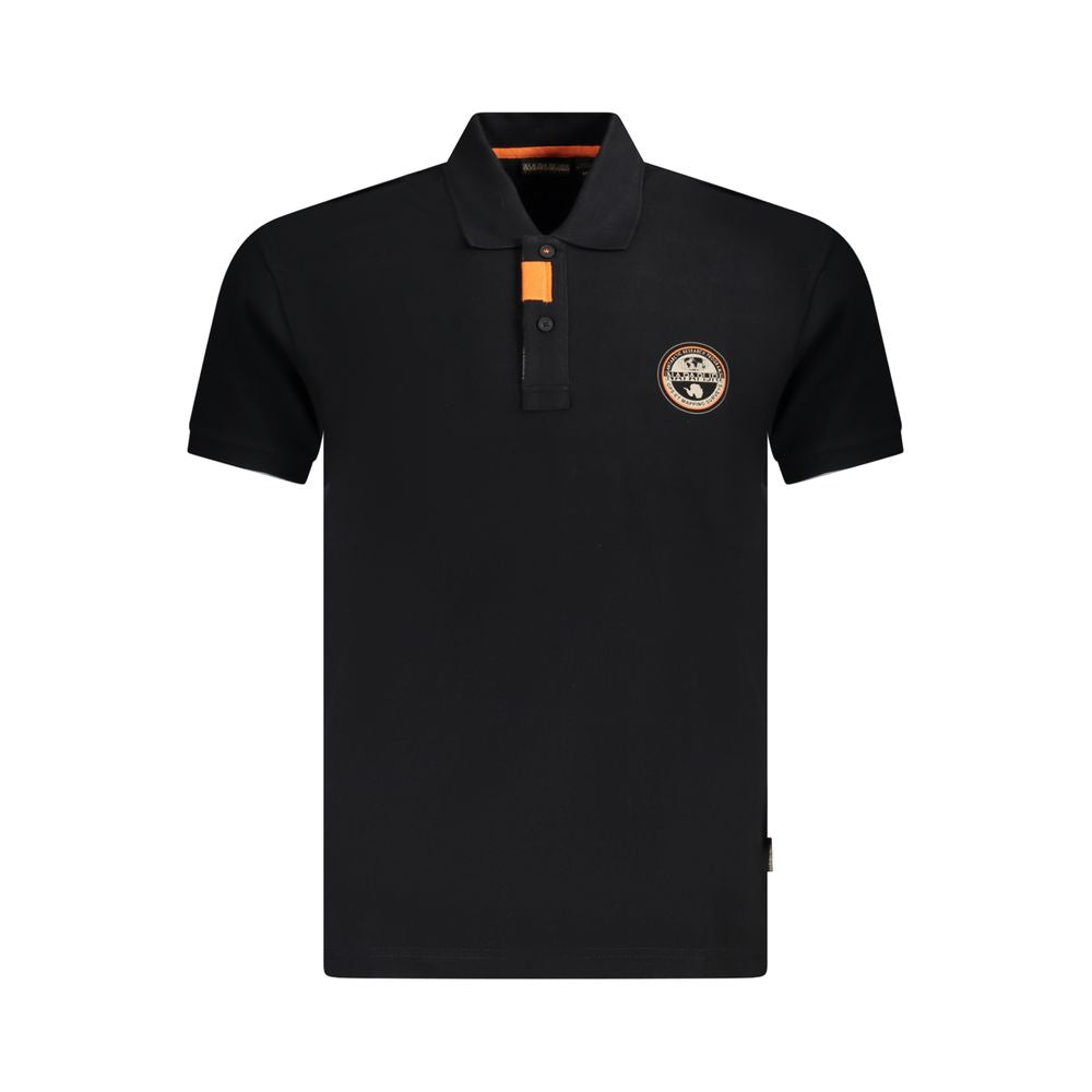 NapapijriNapapijri Black Cotton Men Polo Shirt1728,67403481248,Black,Men,Napapijri,New with tags,Polo Shirt - Men - Clothing,S
