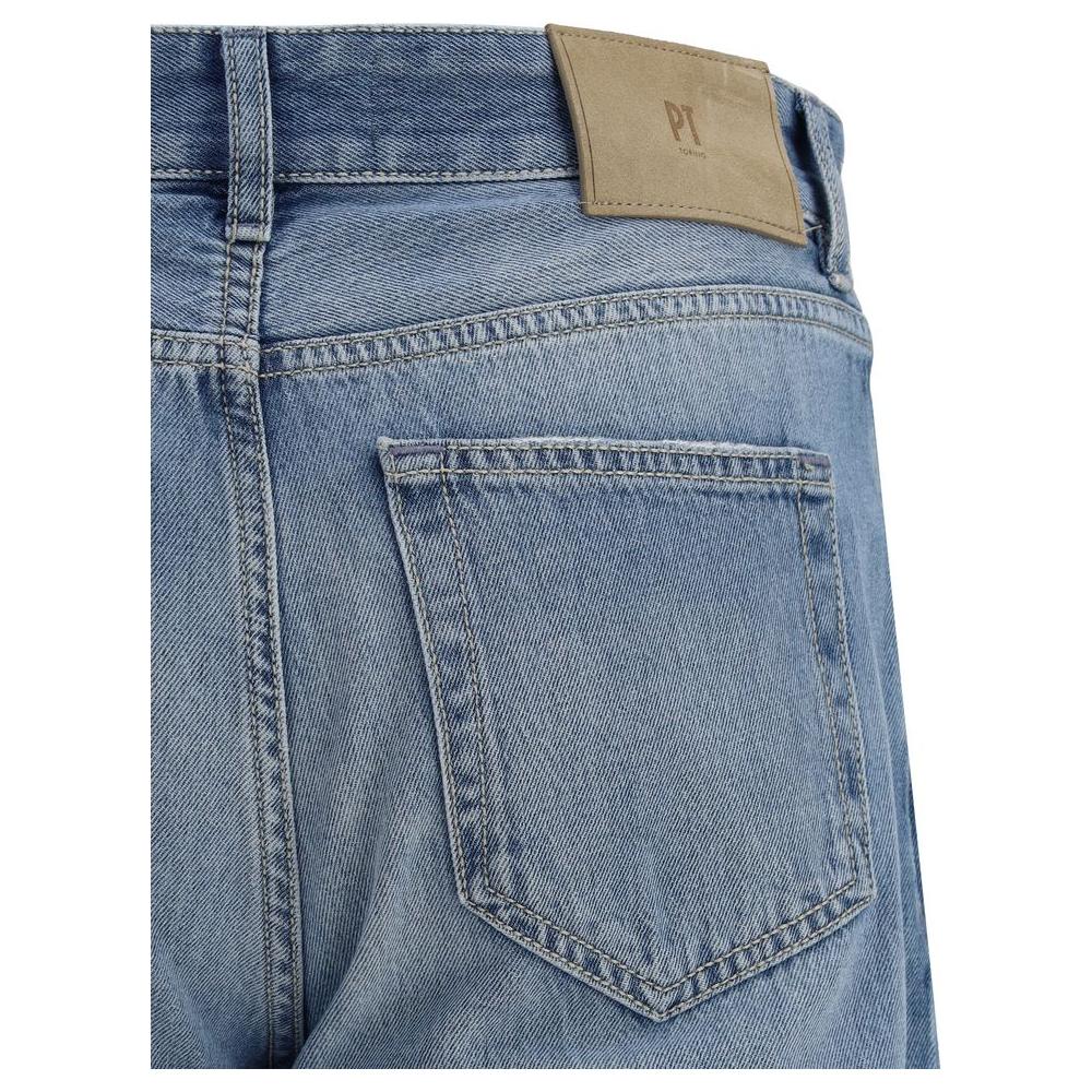 PT Torino Reggae JeansPT Torino’s signature cotton Reggae Jeans combine sartorial tradition and casual style in a garment with timeless appeal. Featuring a classic five-pocket design, they feature a front button closure and belt loops at the waist, ensuri