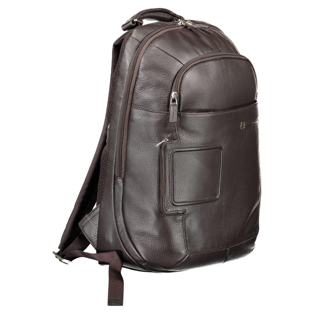 Piquadro Piquadro Brown Leather Men Backpack PI-9664