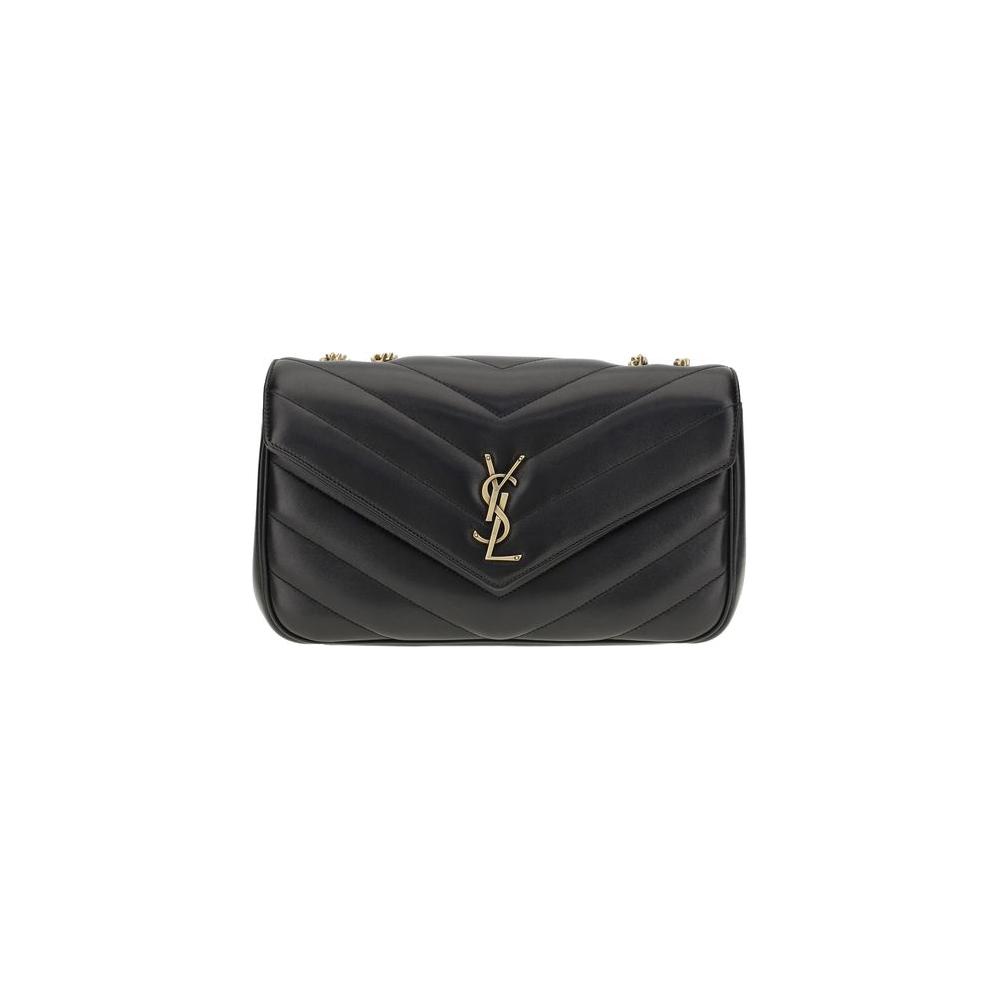 Saint Laurent LouLou Shoulder BagThe LouLou Shoulder Bag by Saint Laurent is an icon of timeless elegance. Crafted with the unmistakable quilted design, it features a front closure with magnetic flap embellished with the brass logo applied on the front. T