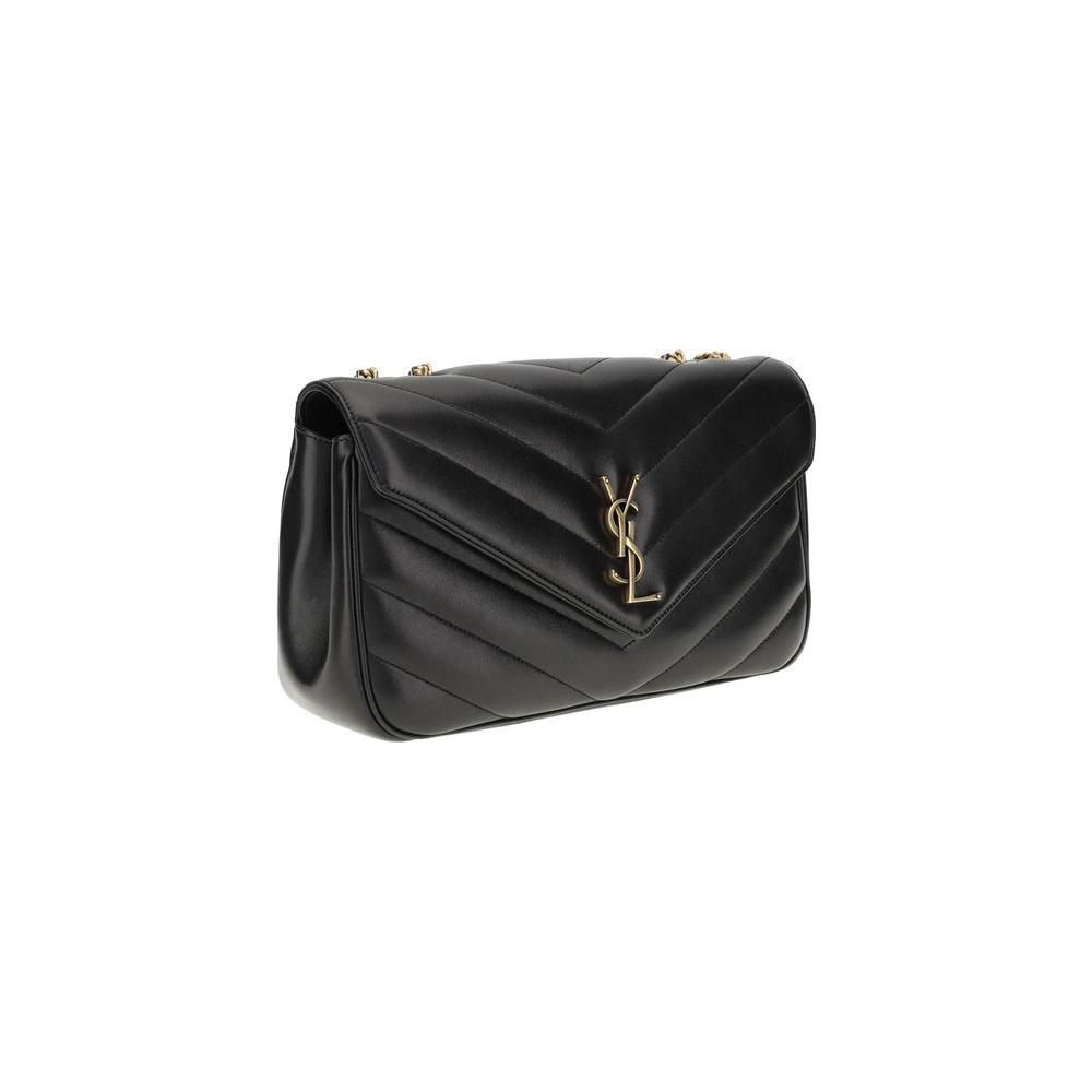 Saint Laurent LouLou Shoulder BagThe LouLou Shoulder Bag by Saint Laurent is an icon of timeless elegance. Crafted with the unmistakable quilted design, it features a front closure with magnetic flap embellished with the brass logo applied on the front. T