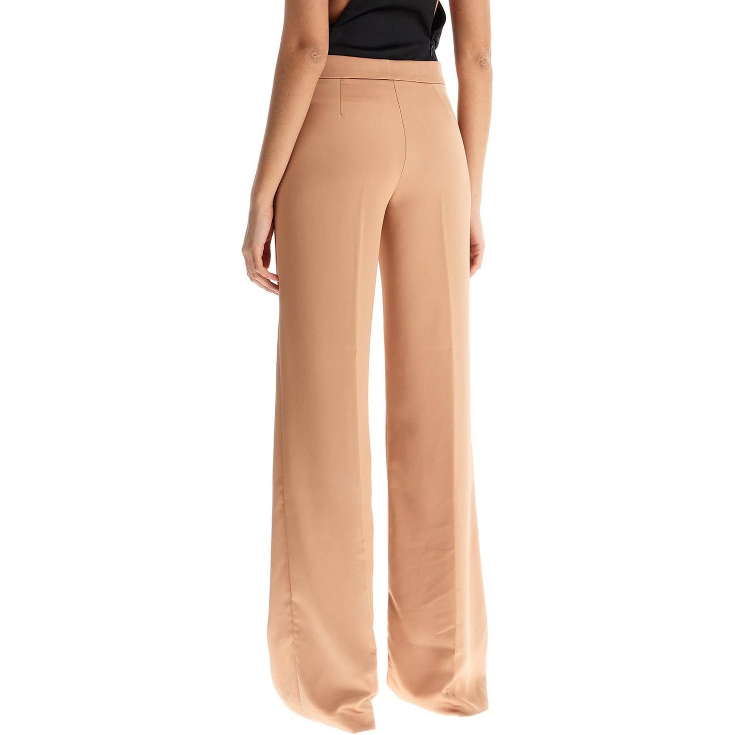 THE ANDAMANE flared satin trousers