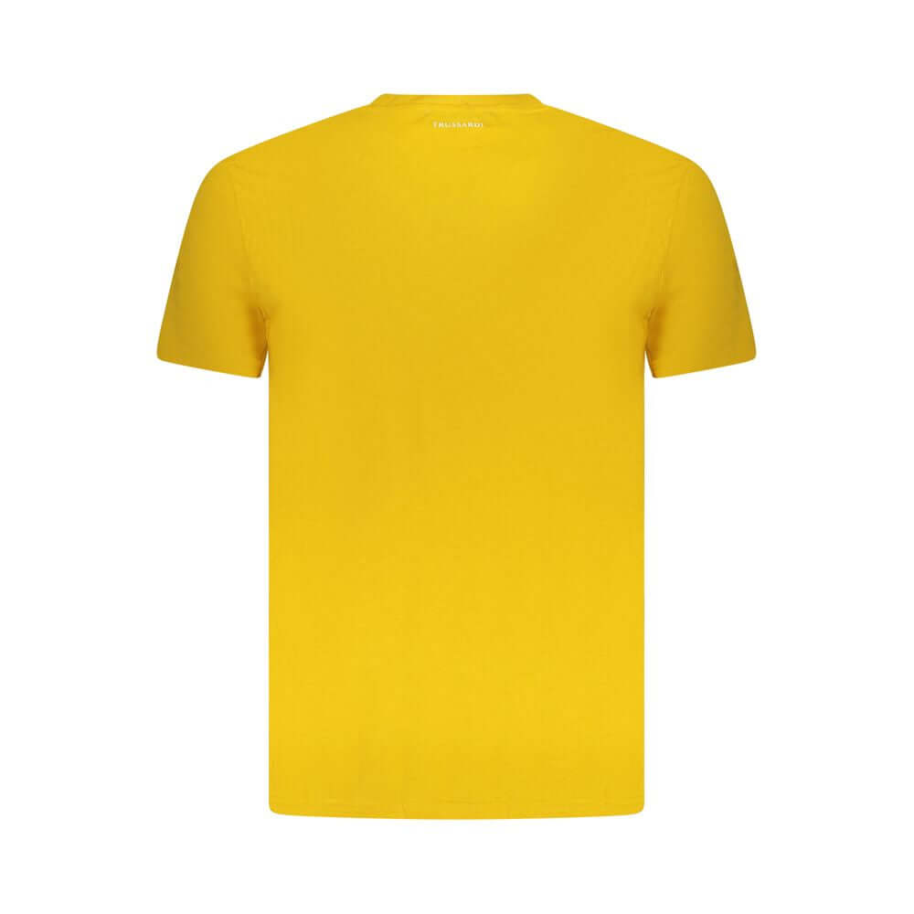 Trussardi Yellow Cotton Men T-Shirt