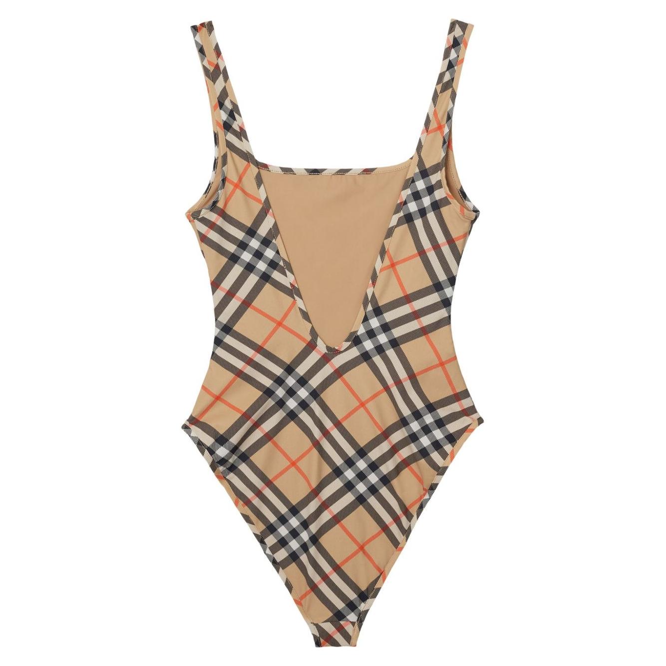 Burberry check-pattern swimsuit