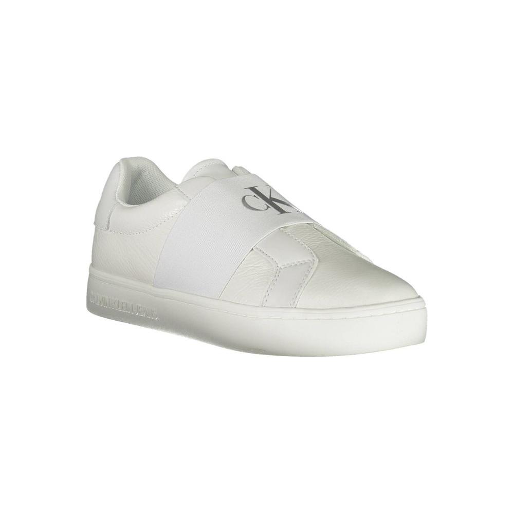 Calvin Klein White Leather Women Sneaker
