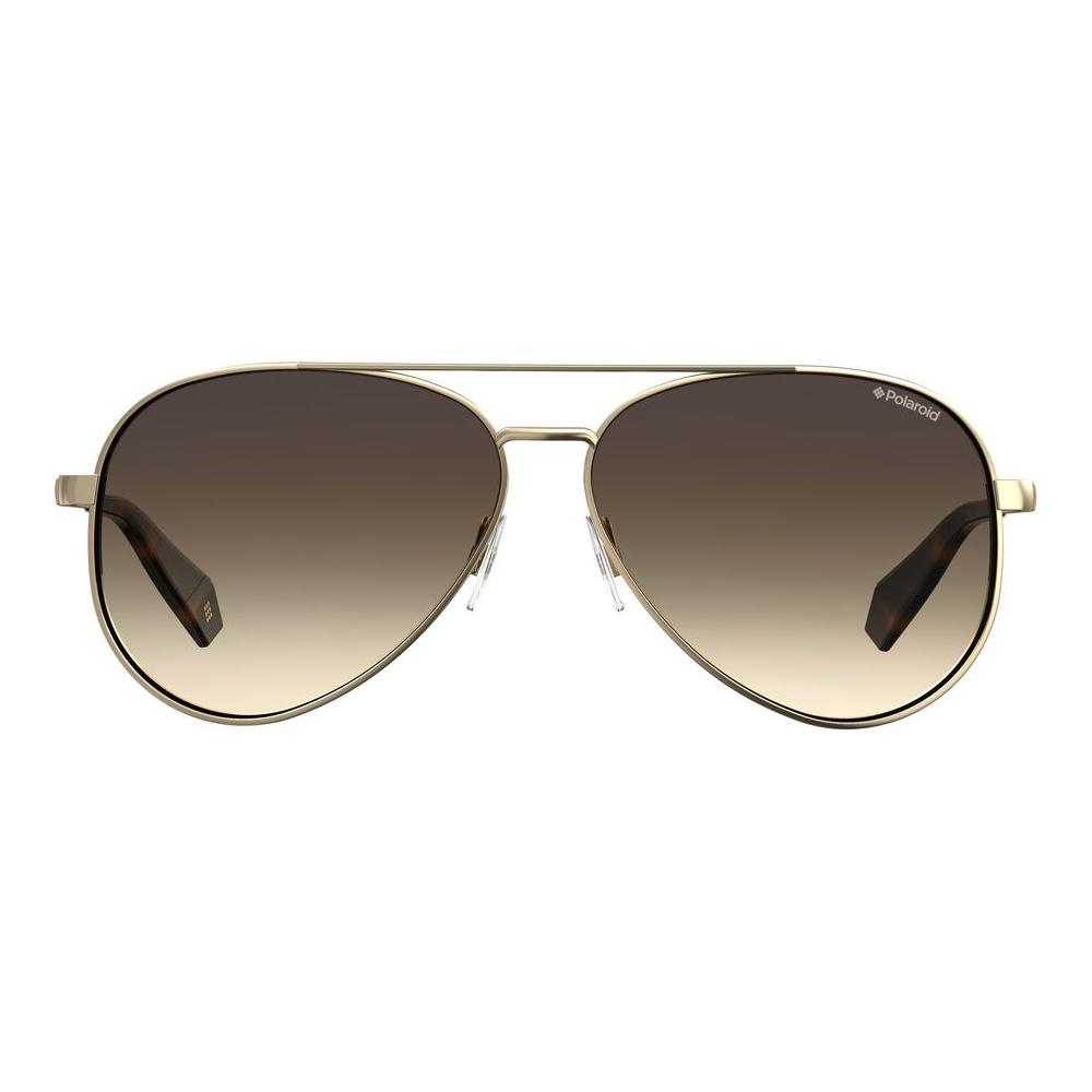 Polaroid Gold Metal Sunglasses