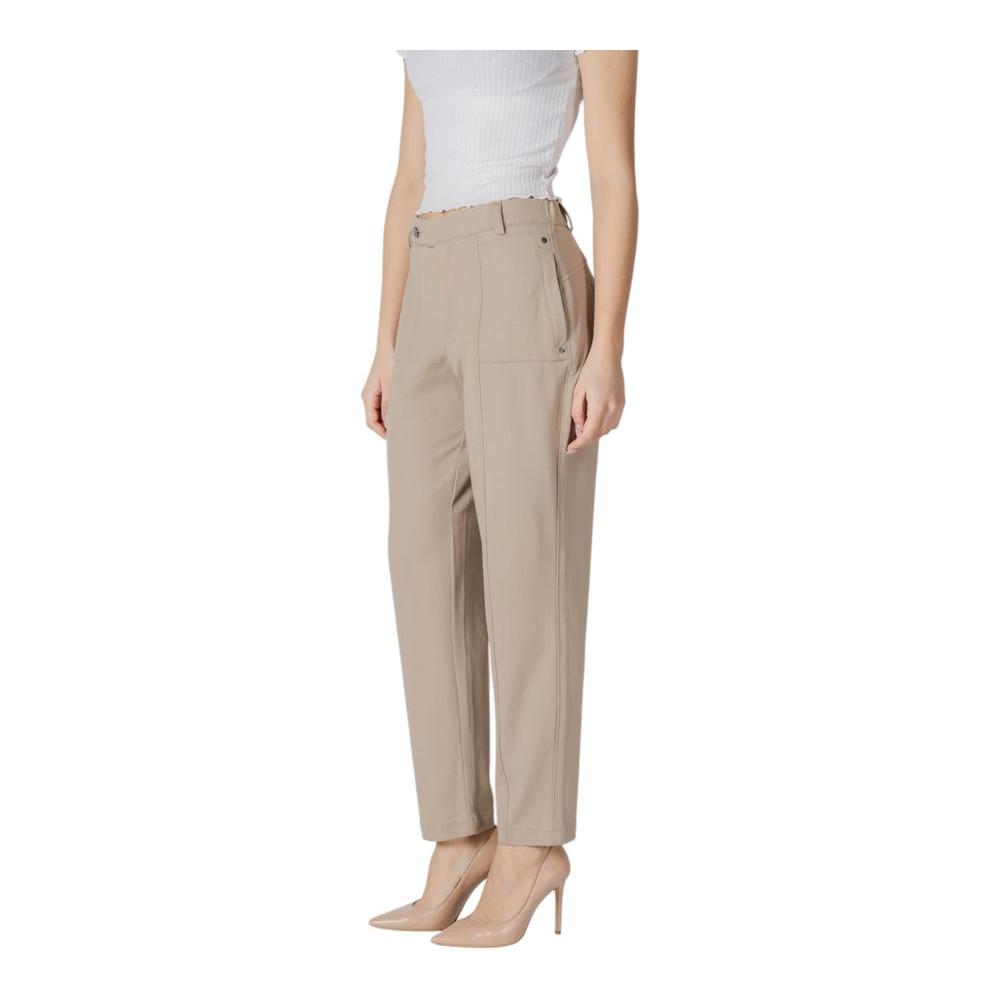 Street One Beige Viscose Jeans & Pant