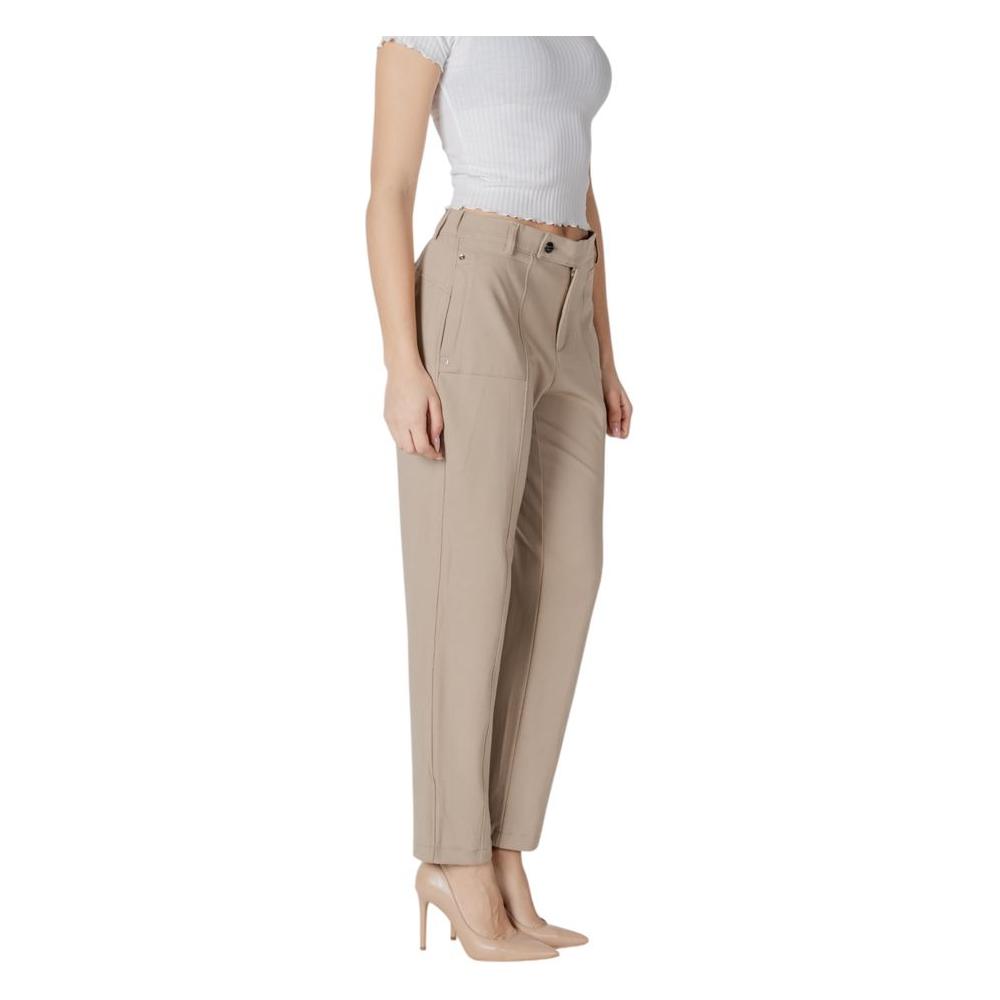 Street One Beige Viscose Jeans & Pant