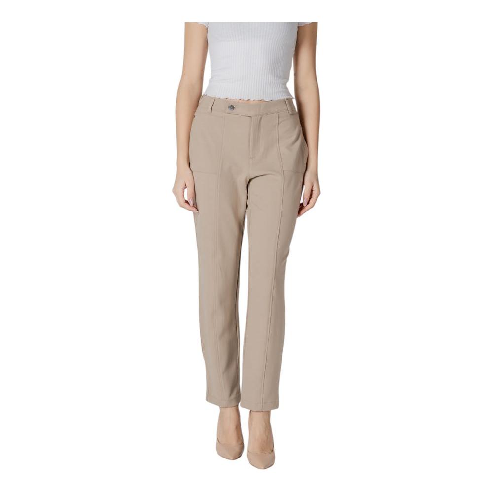 Street One Beige Viscose Jeans & Pant