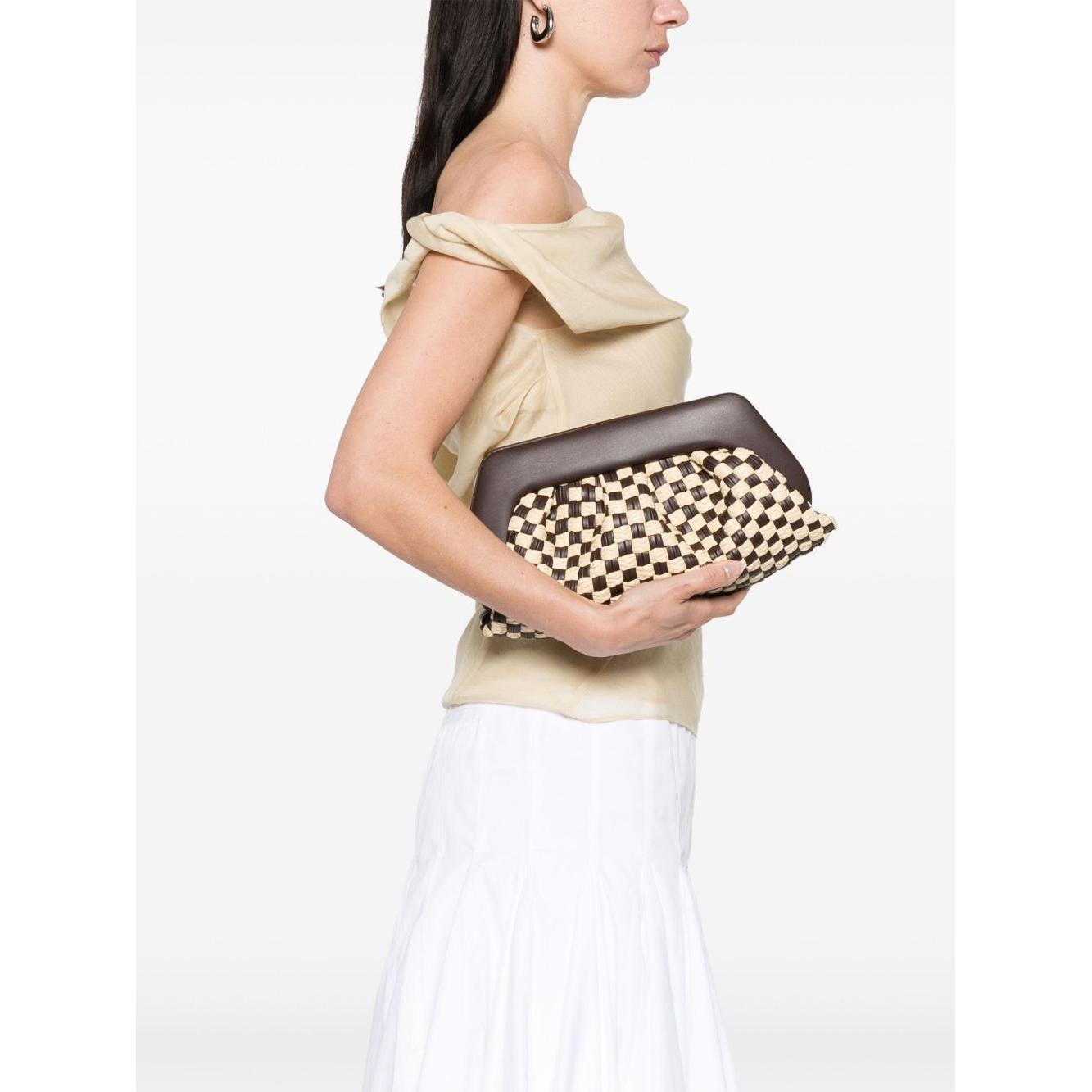 THEMOIRE' Emera Clutch Bag Brown