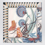 Ferragamo Ivory/blue silk scarf with Giada print 0785341SI/R_FERRA-AB_100