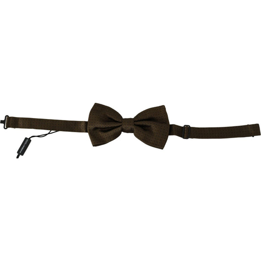 Dolce & Gabbana Elegant Silk Polka Dot Bow Tie Bow Tie Dolce & Gabbana Black