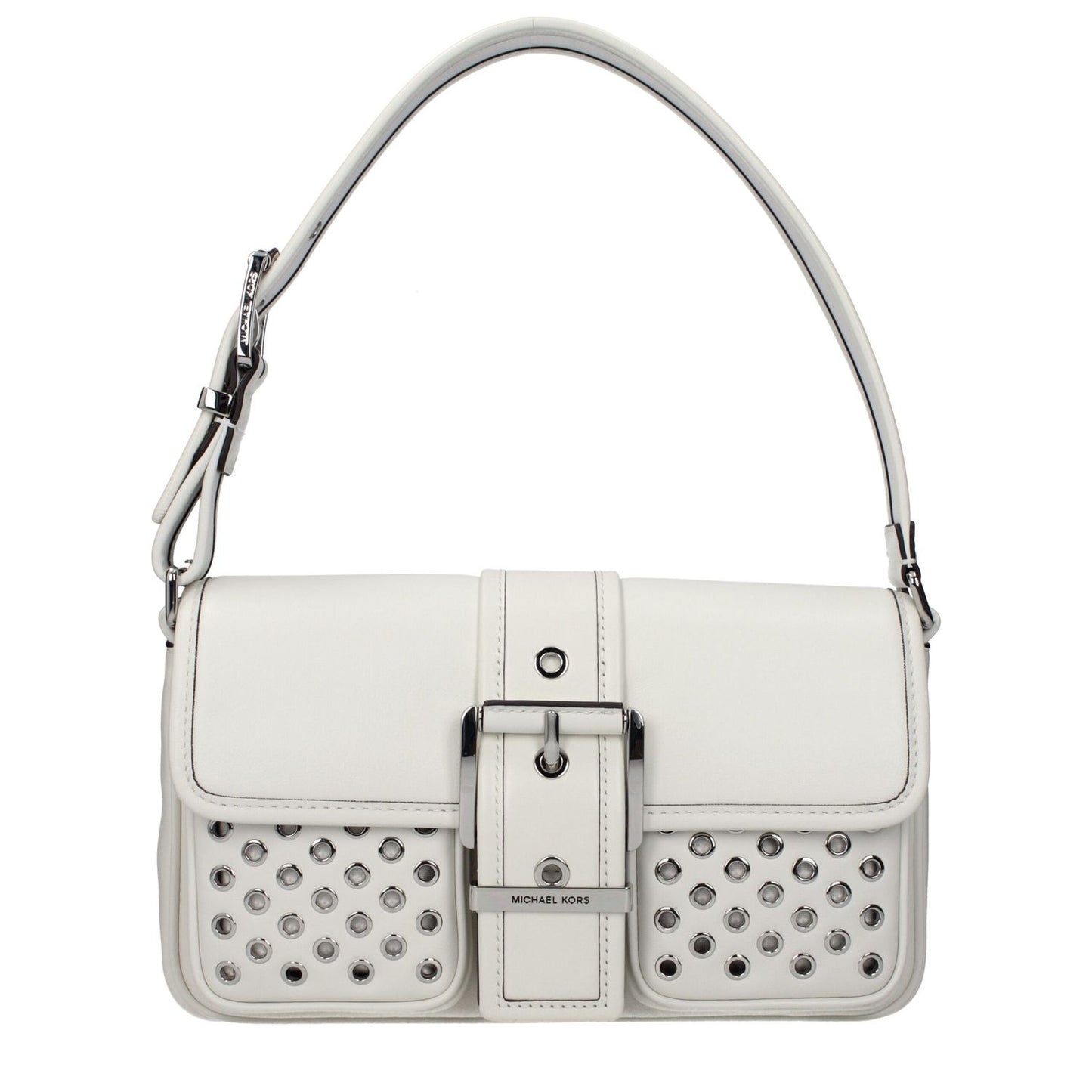 Michael Kors White Leather Shoulder Bag 1728,75667636384,Bags,Michael Kors,New with tags,Shoulder Bags - Bags,White,Women