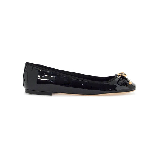 Versace opera bow ballet flats