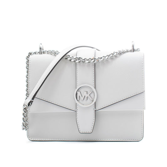 Michael Kors White Leather Shoulder Bag