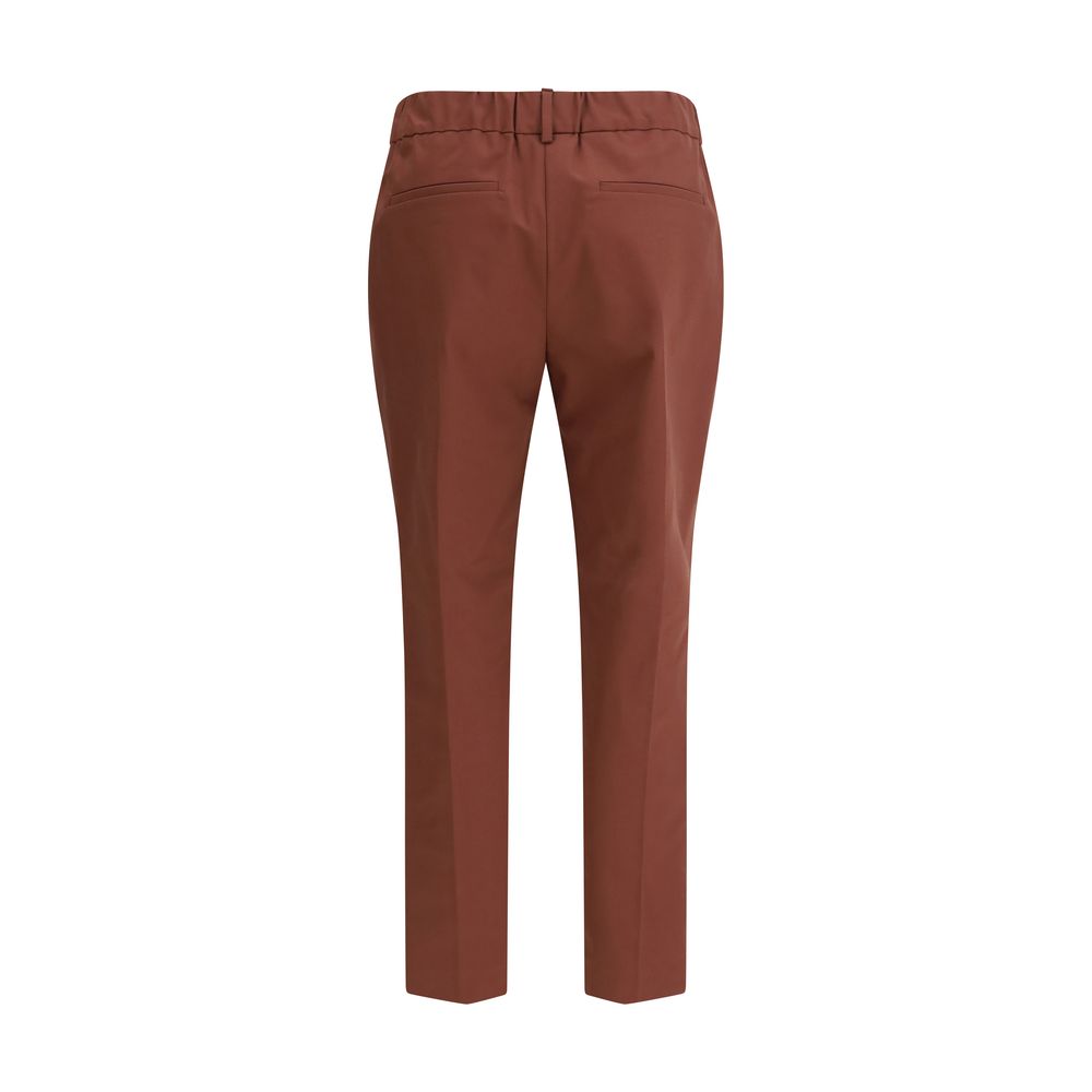 Brunello Cucinelli Multicolor Cotton Casual Pants 1728,72470364320,Brunello Cucinelli,Casual Pants - Pants - Clothing,Clothing,IT40 | M,IT42 | L,IT44 | L,Multicolor,New with tags,Pants - Clothing,Women