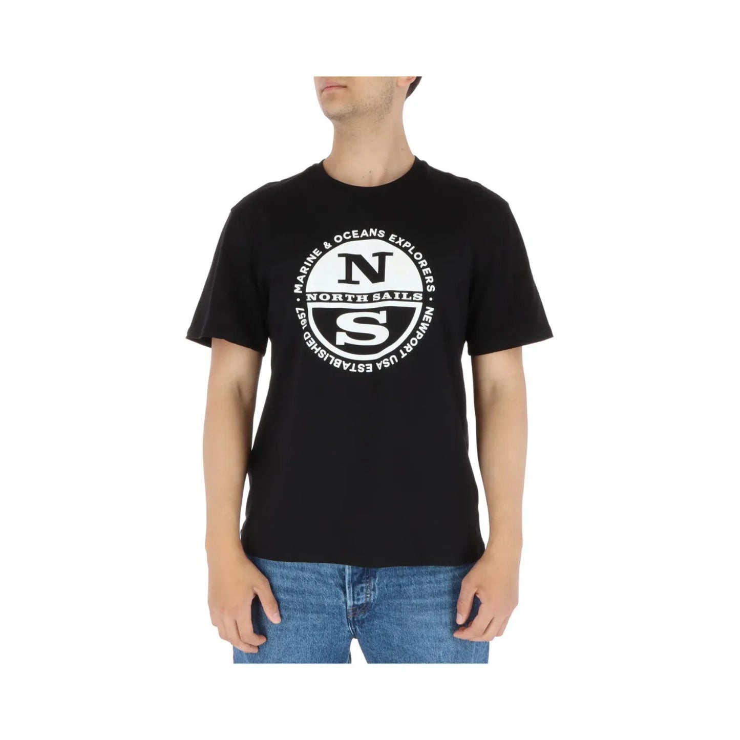 North Sails Black Cotton T-Shirt