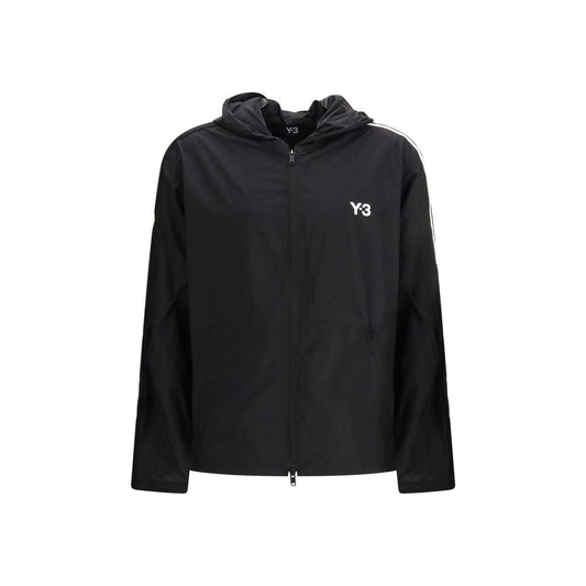 Y-3 Black Polyamide Shell Jacket 1728,72470364320,Black,Clothing,Jackets & Coats - Clothing,L,M,Men,New with tags,Shell Jackets - Jackets & Coats - Clothing,Sportswear - Clothing,Y-3